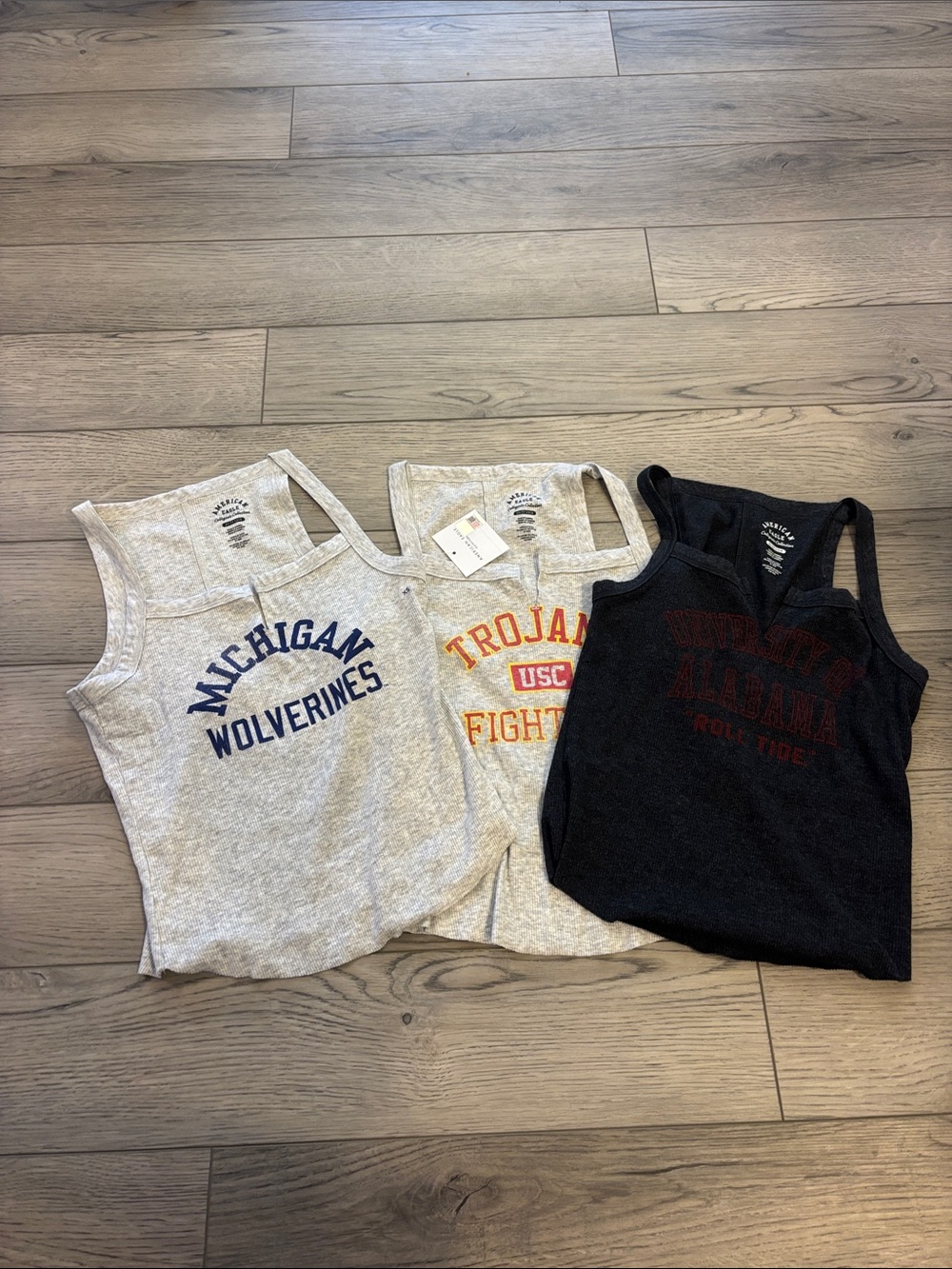 American Eagle Collegiate Tank Set XS